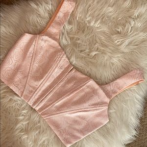 Rose Corset Crop Top